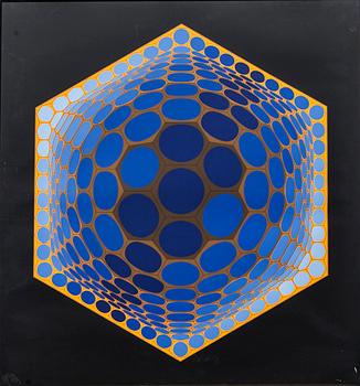 VICTOR VASARELY, färgserigrafi, signerad och numrerad 215/250.