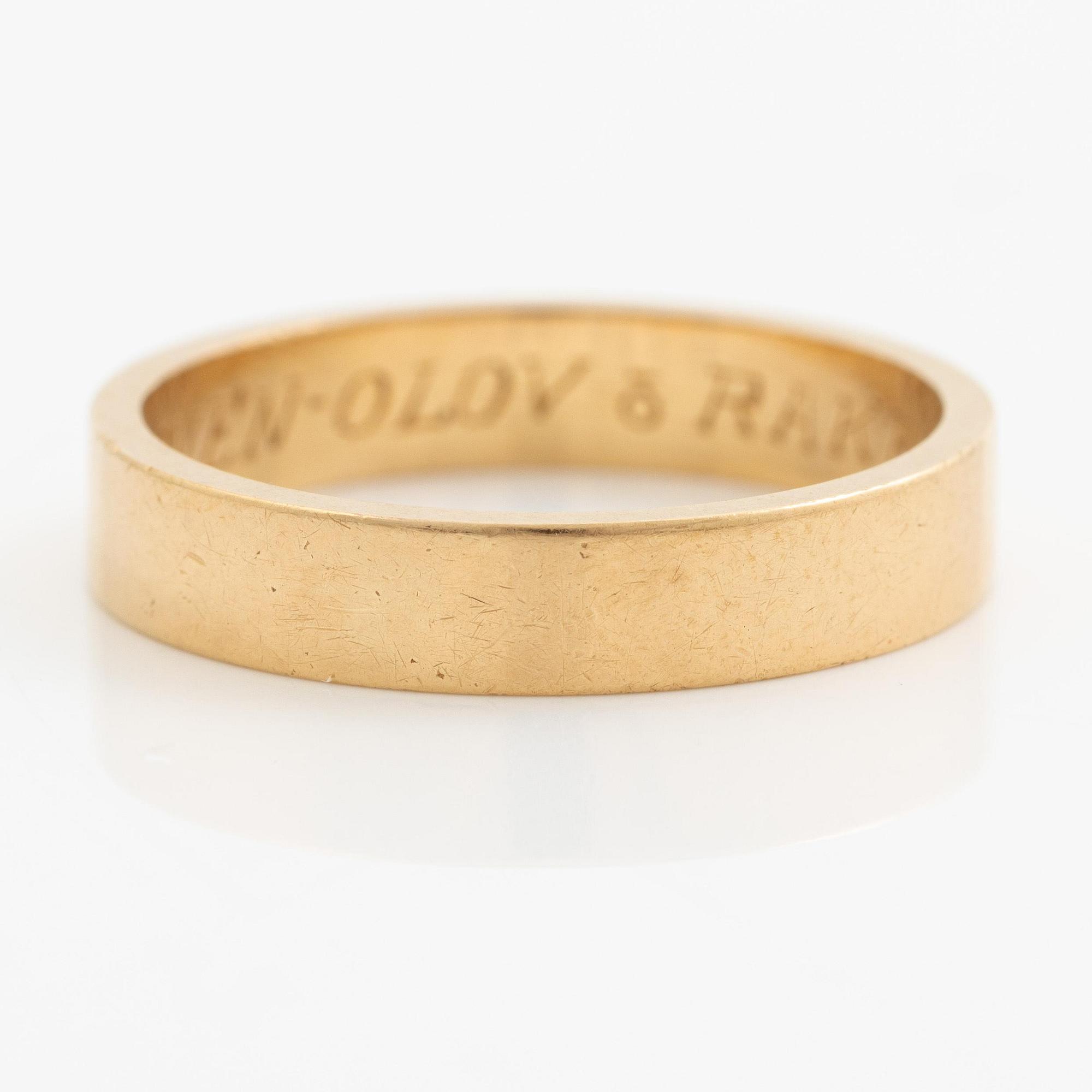 Wiwen Nilsson, a ring, 18K gold, Lund 1956.