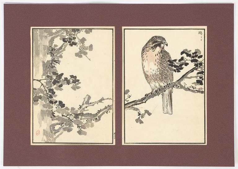 Kōno Bairei, a set of 16 woodblock prints in colours, 1881-84.