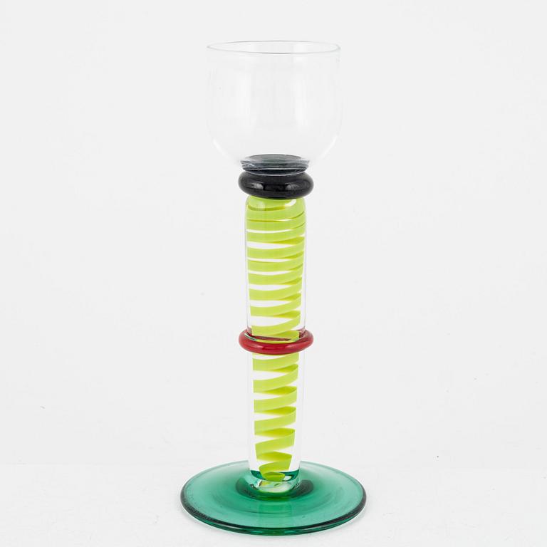 Erik Höglund, a glass, STudioglas, Strömbergshyttan, Sweden.