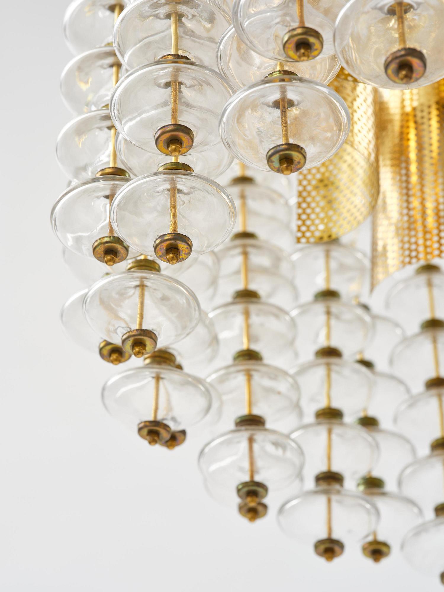 Hans-Agne Jakobsson, taklampa, "Estrella", modell "T 580", Hans-Agne Jakobsson AB, Markaryd, 1960-70-tal.