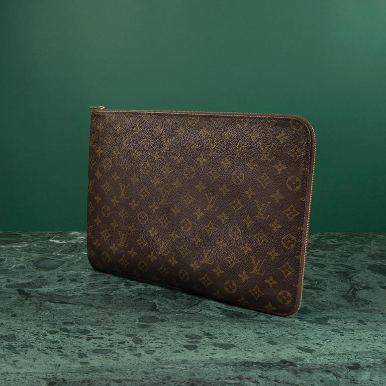 A "Pochette Documents" bag by Louis Vuitton.