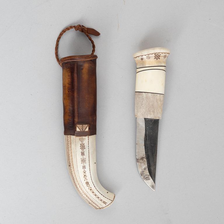 A knife, signed and dated 1992.