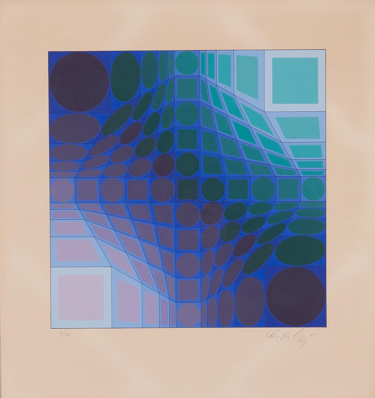 Victor Vasarely, "Del-kelet".