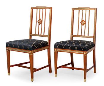 A PAIR OF RUSSIAN CHAIRS.