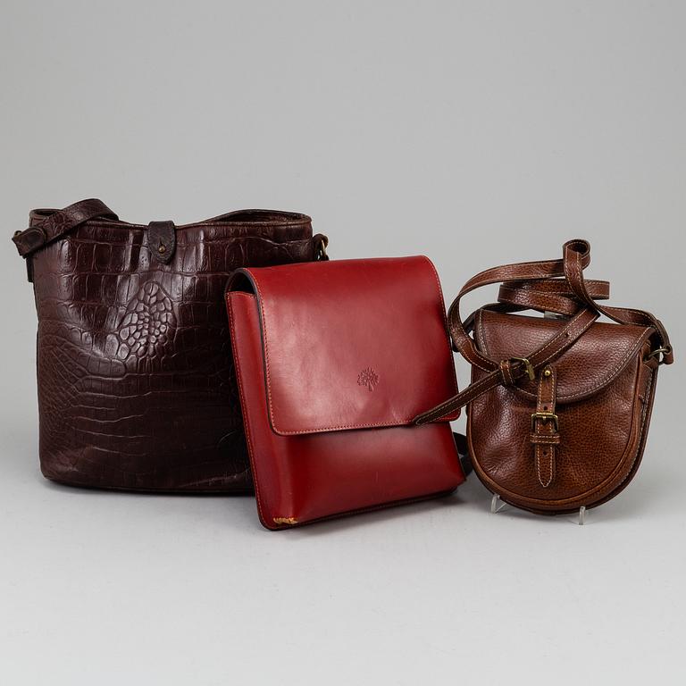 MULBERRY, three leather bags.