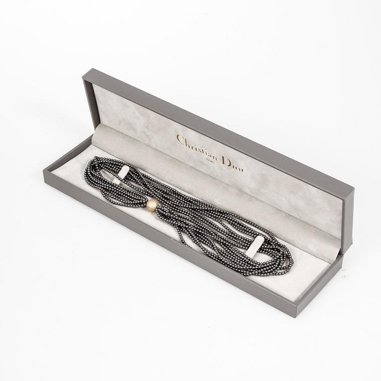 COLLIER, Ole Lynggaard, stenpärlor, guldlås 18k.