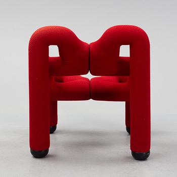 Terje Ekstrøm, an 'Ekstrem' lounge chair, Stokke fabriker, Norway, 1980's.