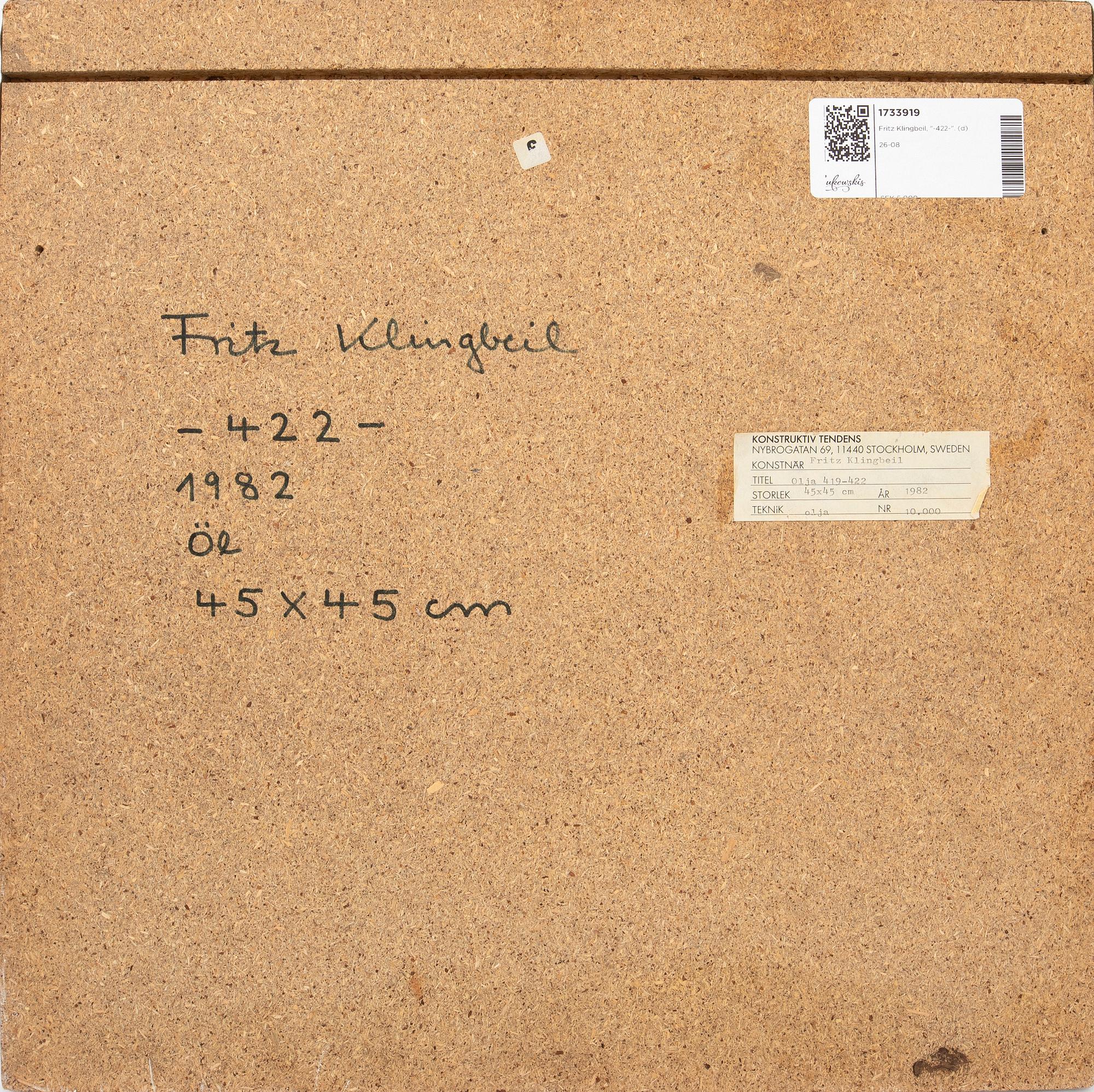 Fritz Klingbeil, "-422-".