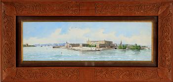 ANNA PALM DE ROSA, akvarell på papper, sign.