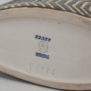 EVA STAEHR-NIELSEN, vase, stoneware, Royal Copenhagen, signed, 1960/70.