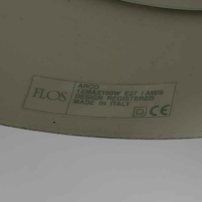 GOLVLAMPA, "Arco", Achille och Pier Castiglioni, Flos, Italien, jubileumsutgåva, numrerad 1567/3000, 2002.