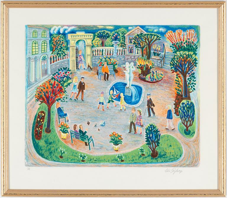 ELIS RYBERG, lithograp in colours, signed PT.