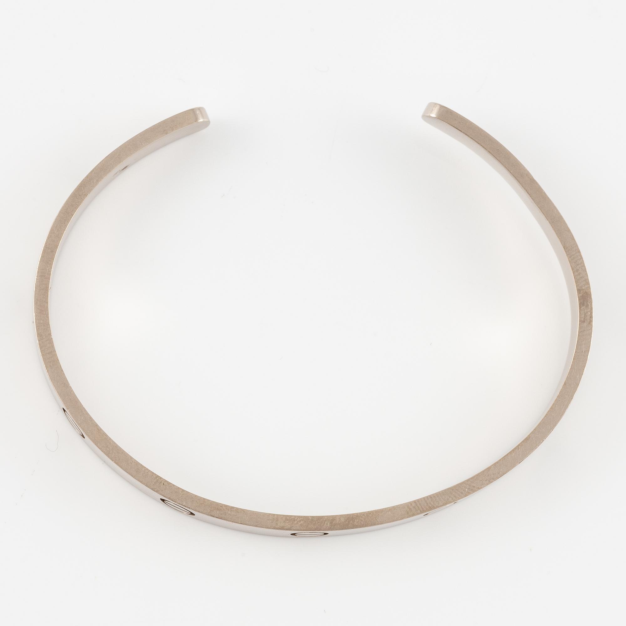 Cartier bracelet 18K white gold "Love".