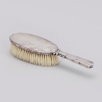 HANDSPEGEL och BORSTE, silver, Georg Jensen, Köpenhamn, Danmark, 1900-tal.