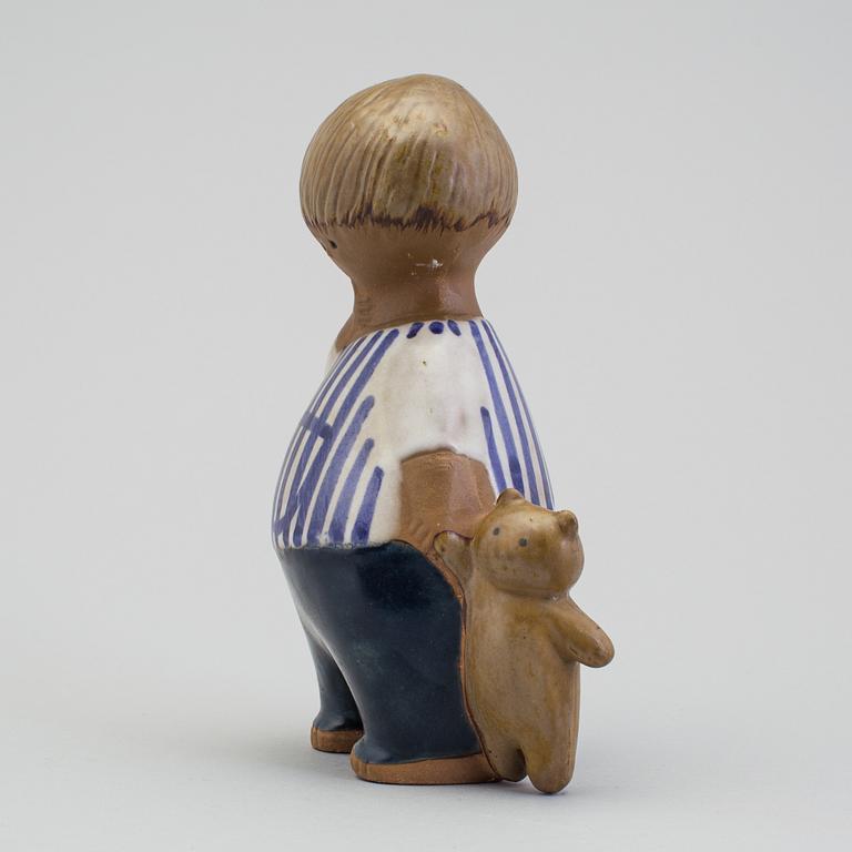 LISA LARSON, figurin i stengods, "Malin", Gustavsberg. I produktion 1962-1980.