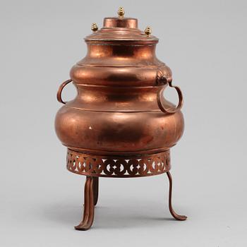 SAMOVAR, koppar, 1800-tal.