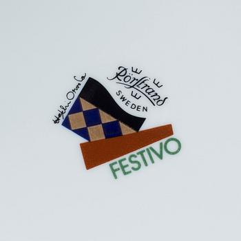 SERVIS, 118 delar, fältspatporslin, "Festivo", Heikki Orvola, Rörstrand, 1980-tal.