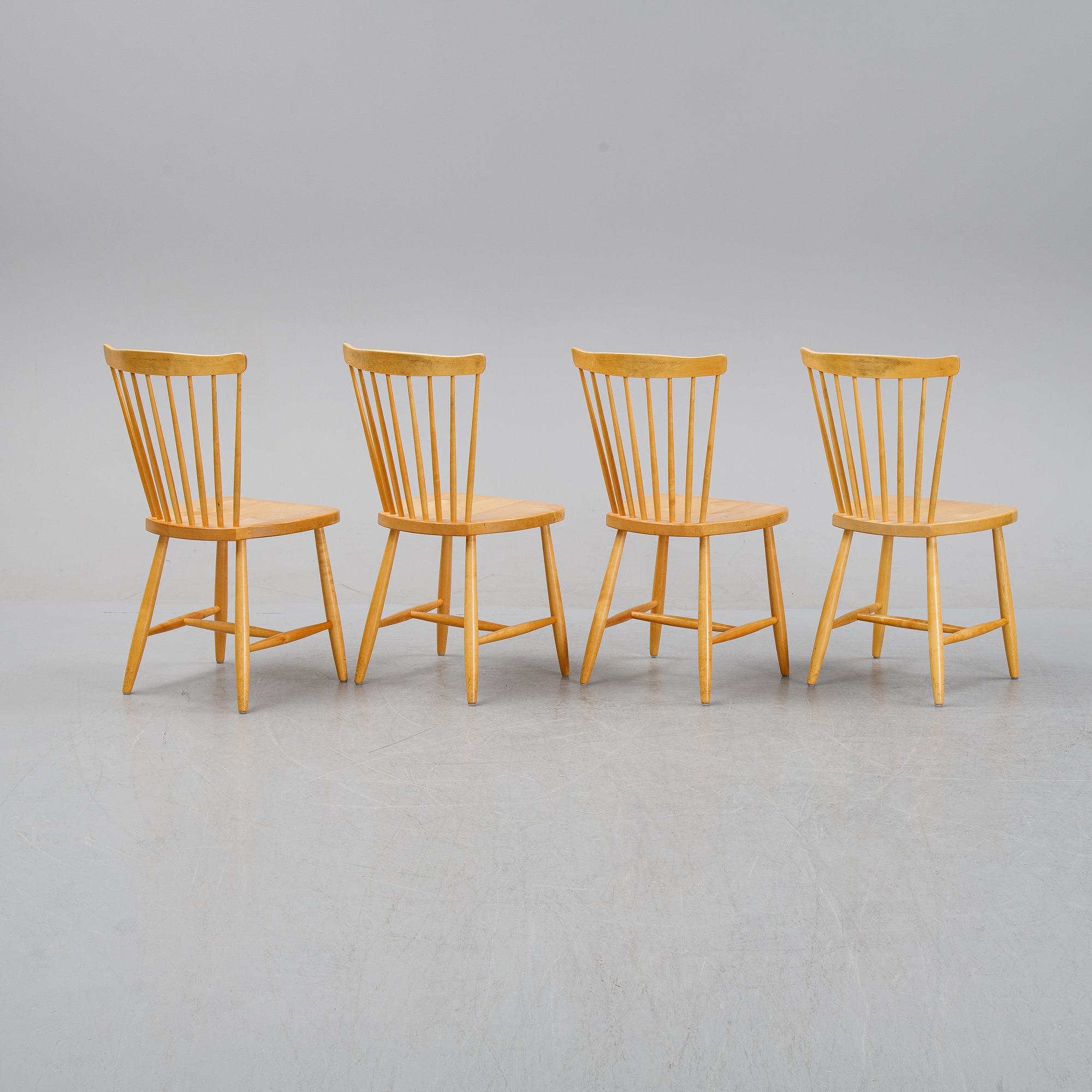 Stolar 4 st, Stocka, Stockaryd, daterade 1978.