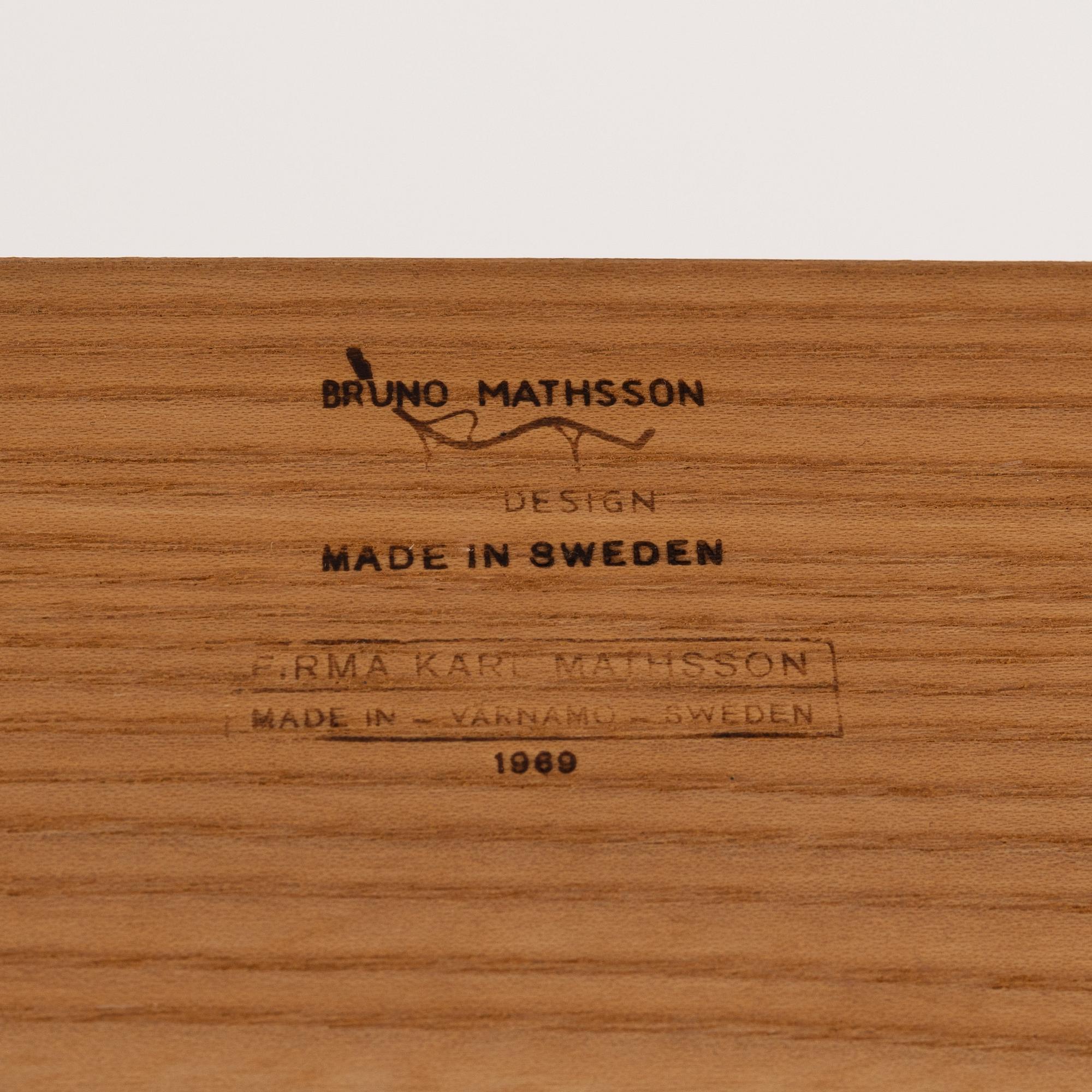 Bruno Mathsson, bokvagga, Firma Karl Mathsson, Värnamo 1969.