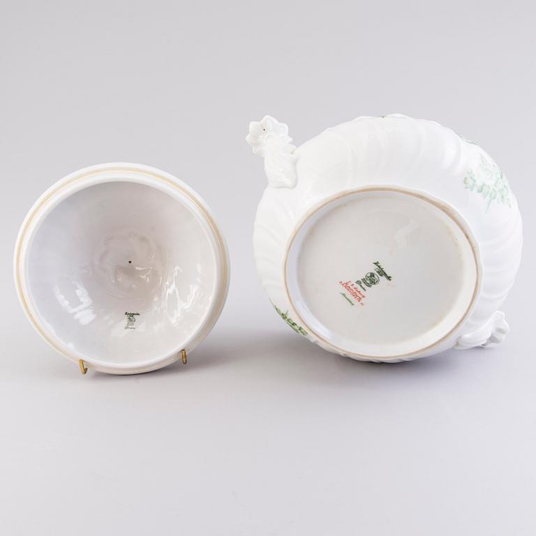 A 51-piece Hutschenreuther Selb Dresden porcelain dinner set, Bavaria Germany.