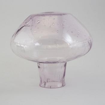 An ASEA iron and glass wall light, late 20th Century.