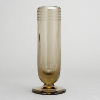 VAS, glas, Elis Bergh, art déco, Kosta, signerad och daterad 1936.