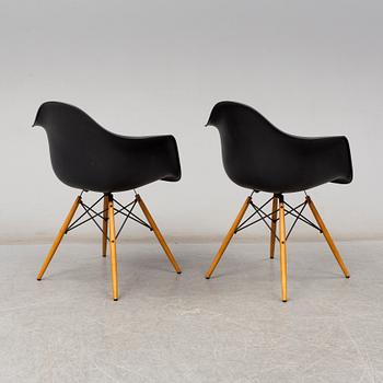 CHARLES & RAY EAMES, a pair of 'DAW' armchairs, Vitra, 2017.