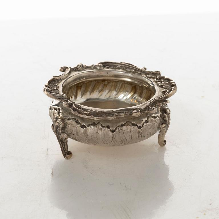 A French silver salt cellar, mark of Alphonse Debain, Paris, active 1883-1911.