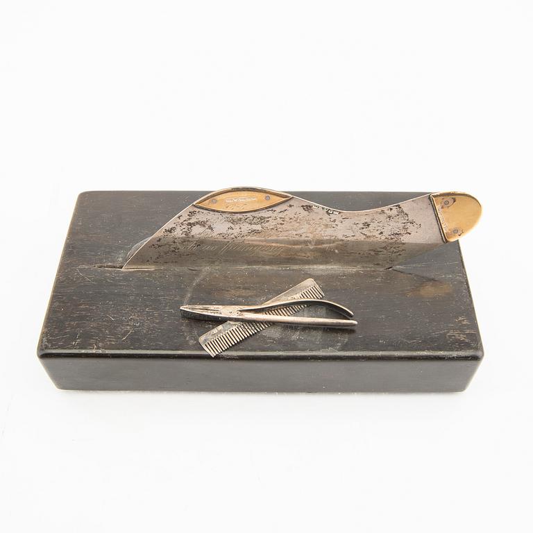 An 18K gold and silver sculpture by Hallengren Malmö 1923.