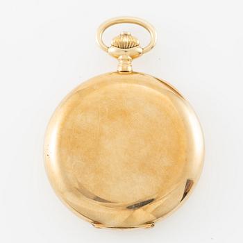 Pocket watch, 14K gold, Viking, hunter, 51.5 mm.