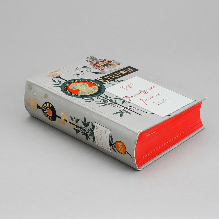 BOK, "Stilprof" från Berlingska stilgjuteriet Lund, Berlingska Stilgjuteri-Aktiebolaget.