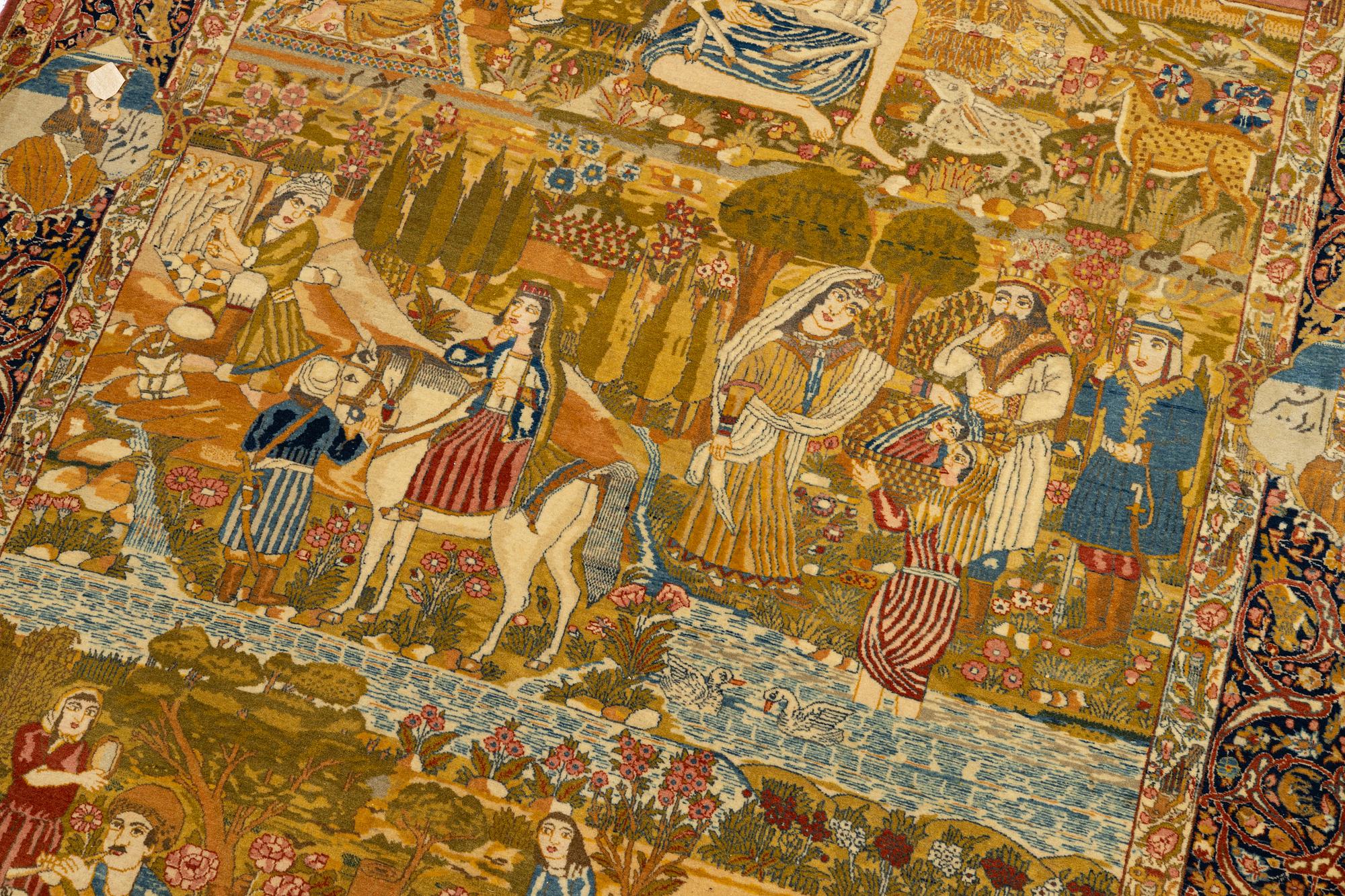 An antique Tabriz rug, Northwest Persia, c. 267 x 162 cm.