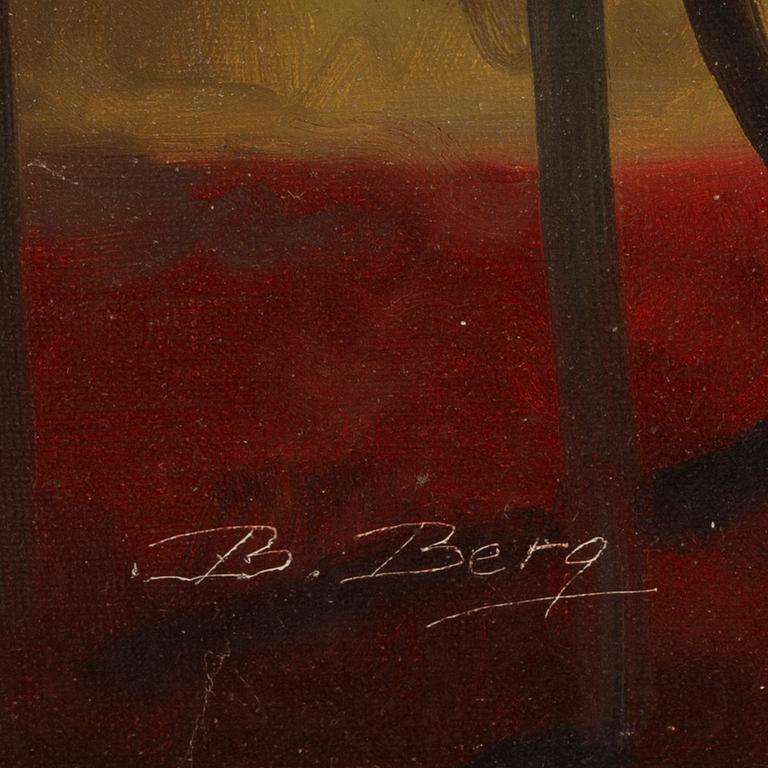 Bente Berg, olja på duk, signerad.