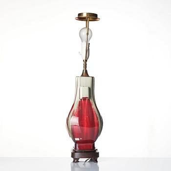 A flambé glazed vase, Qing dynasty, 19th Century.