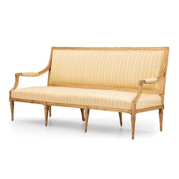 A Gustavian sofa, Stockholm, second part of the 18th century.