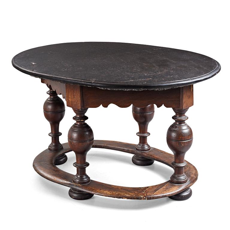 A Swedish Baroque stone table, 1700's.