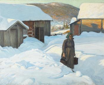 Erik Hedberg, oil on canvas, signed and dated 1904.