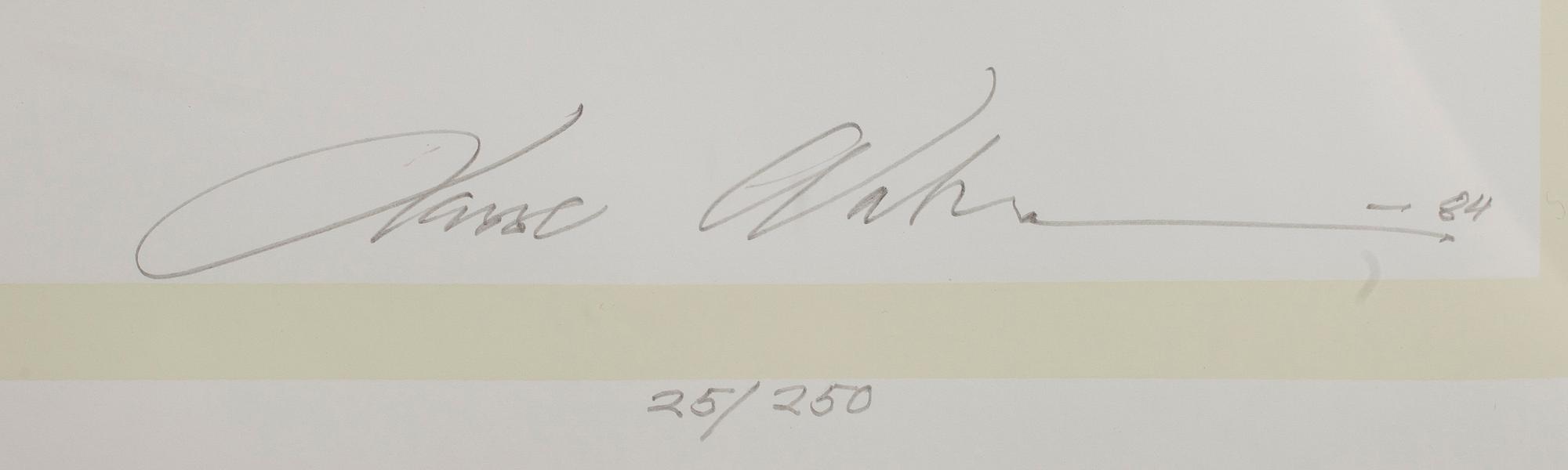OKÄND KONSTNÄR, Lasse Wahlström, offset litografi, signerad, numrerad 25/250, och daterad -84.