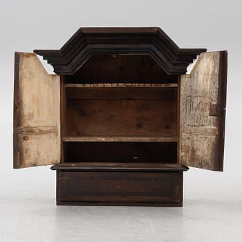 A cabinet, dated 1817.