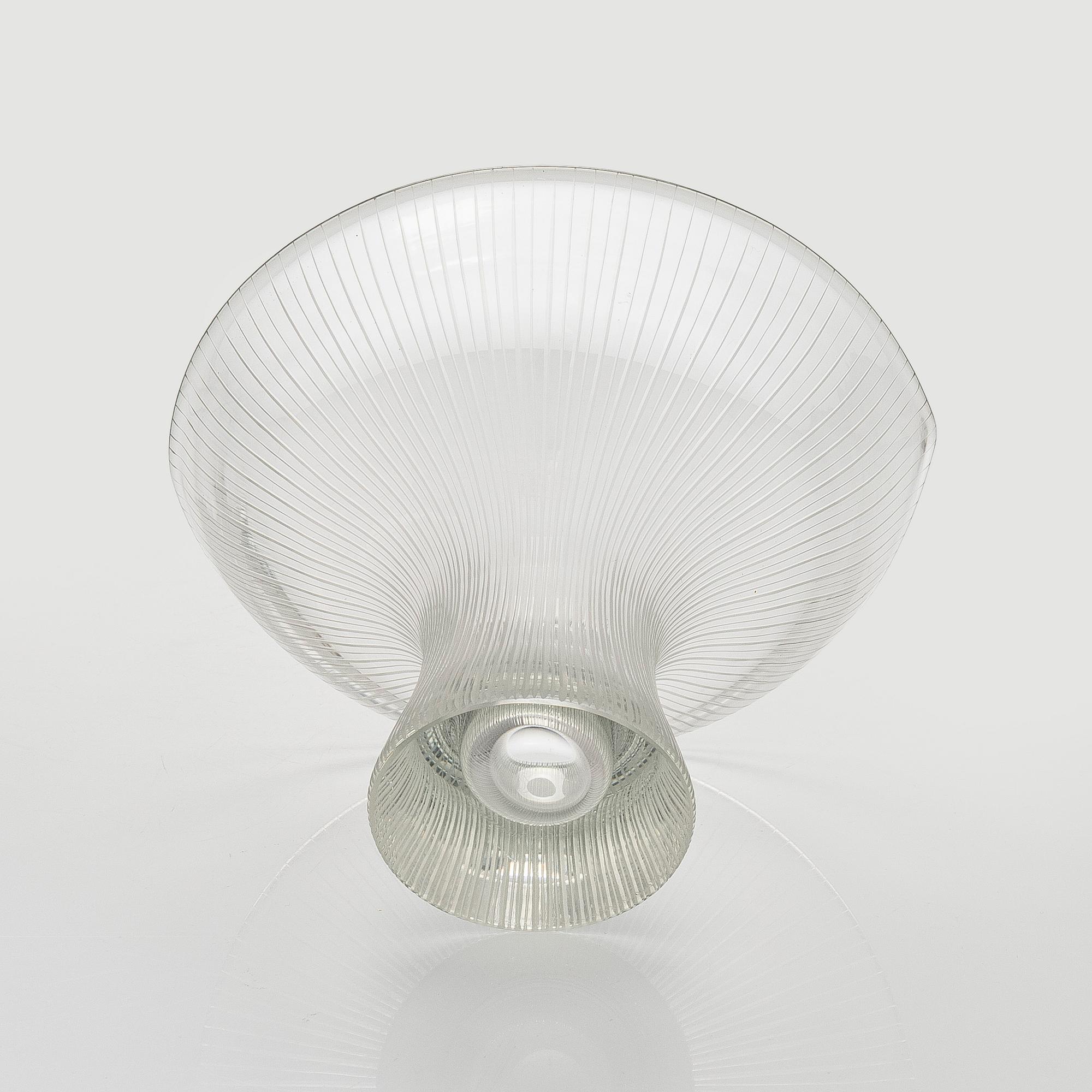 Tapio Wirkkala, A 'Chanterelle' glass vase, signed Tapio Wirkkala, Iittala.