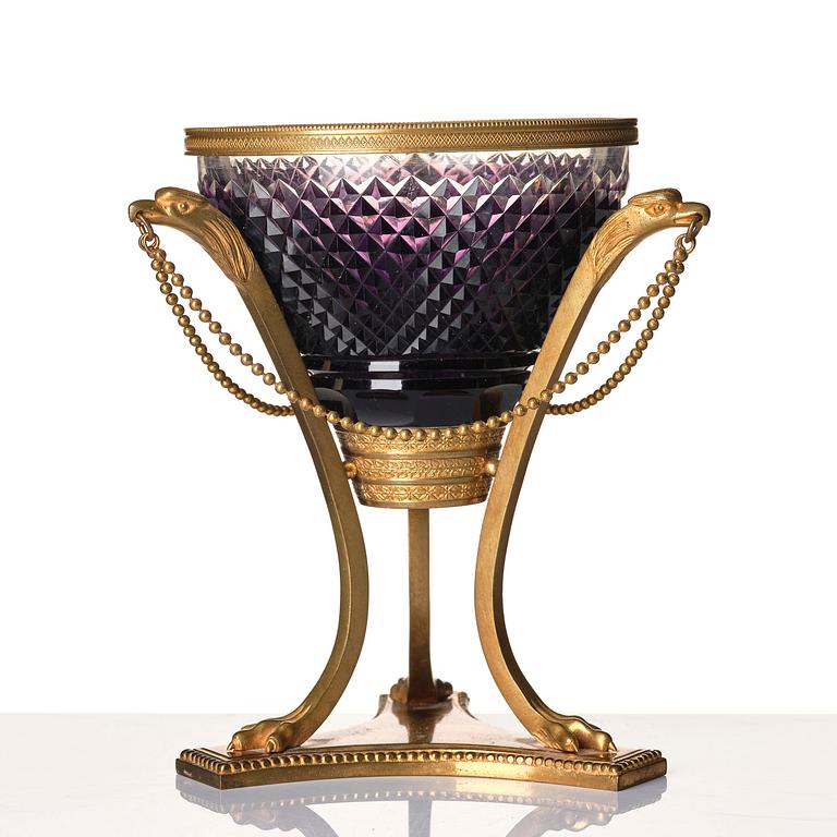 Uppsatsskål, troligen Ryssland, sent 1800-tal, Empirestil.