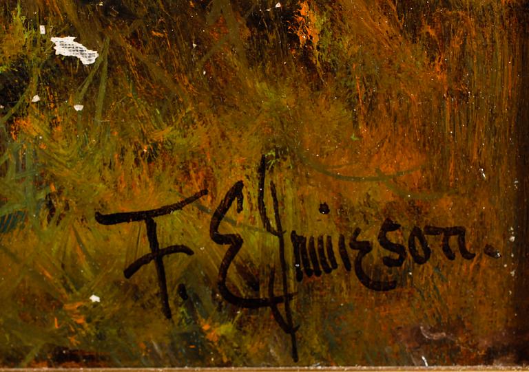 FRANCIS E JAMIESON, olja på duk, signerad.