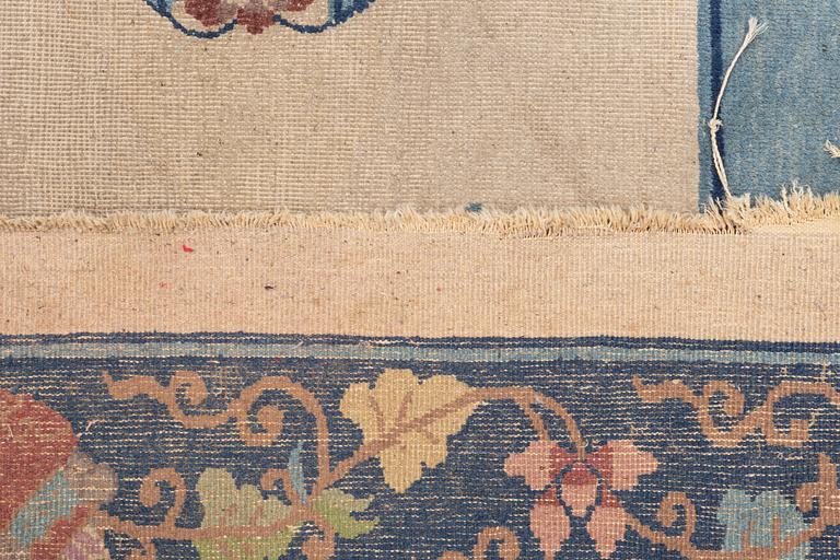 A Chinese semi-antique carpet, 357 x 270.