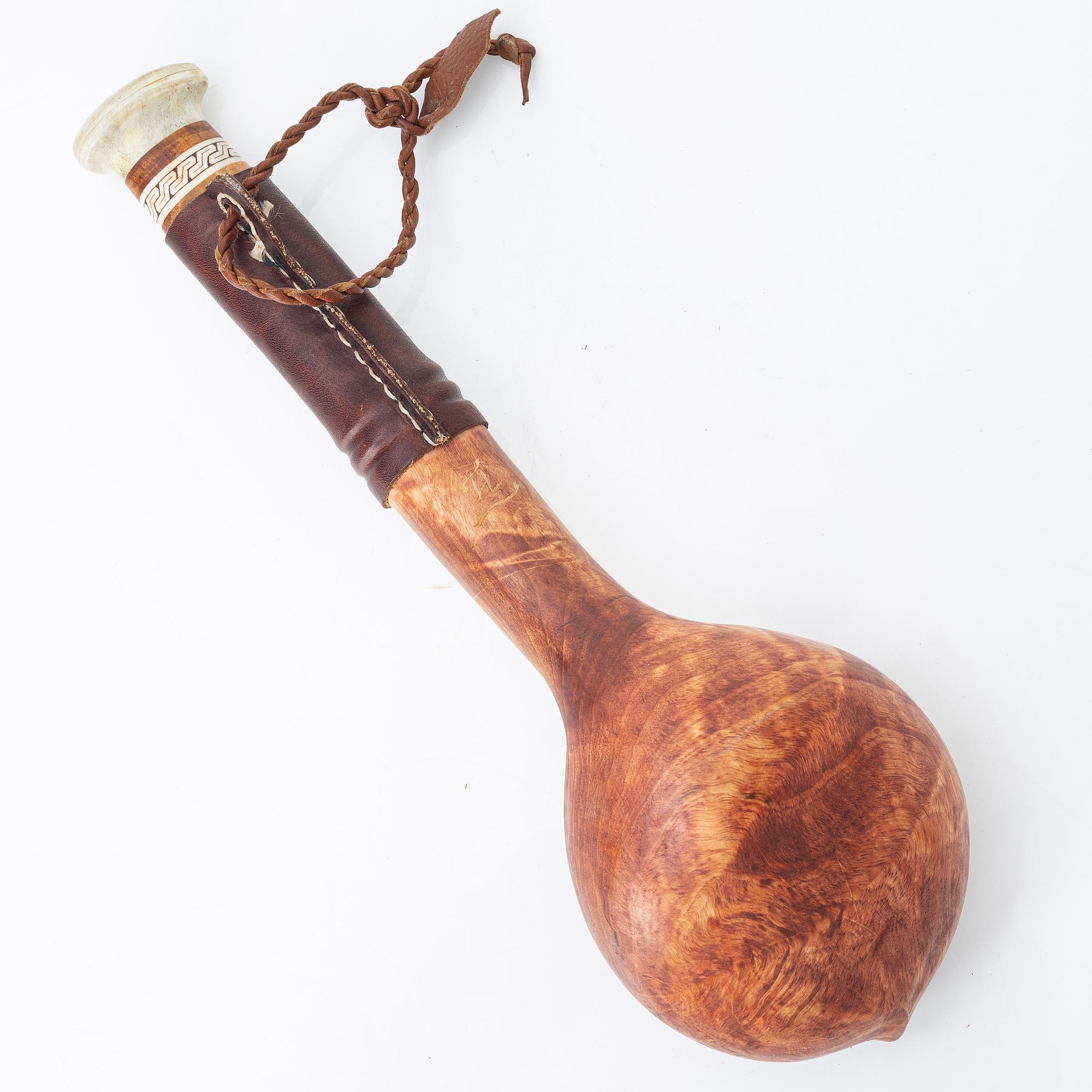 Harald Lampa, wooden cup, signed.