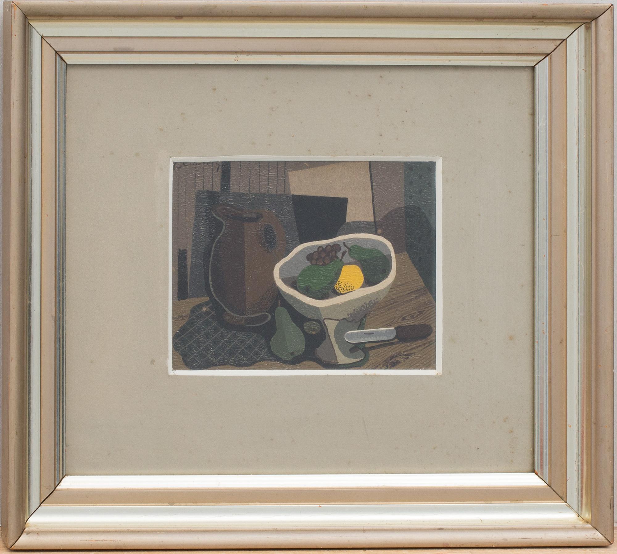 ERIC CEDERBERG, oljemålning på pannå, signerad, a tergo daterad -45.