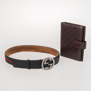GUCCI Belt and Agenda Cover.