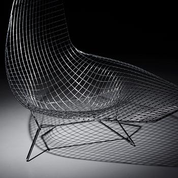 A Harry Bertoia 'Asymmetric Chaise', Knoll International.