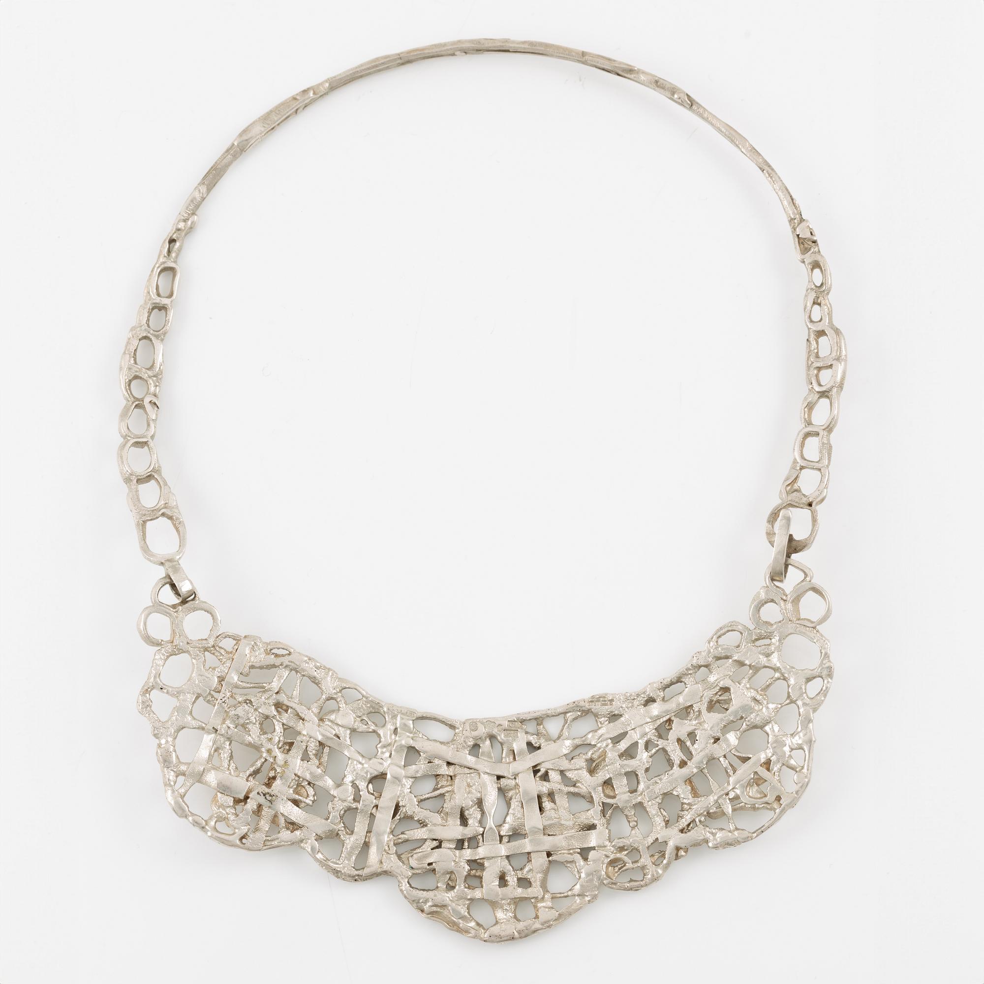 Lars Arby, collier, sterlingsilver, Göteborg 1977.