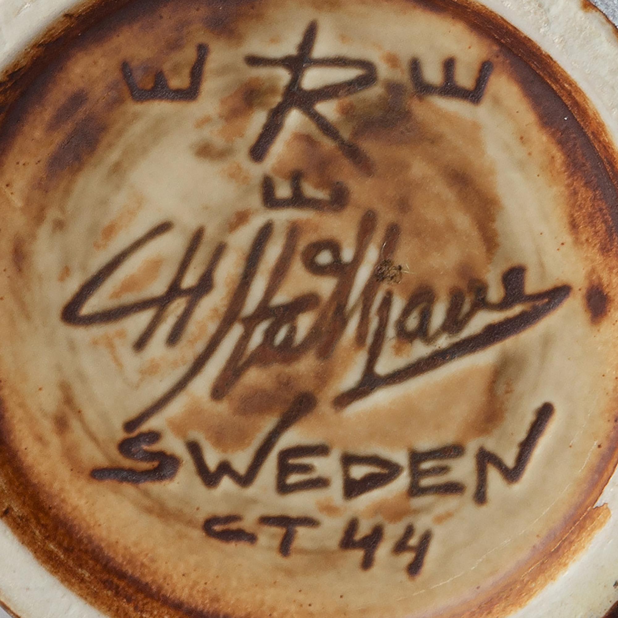 A unique stoneware vase by Carl-Harry Stålhane, Rörstrand.